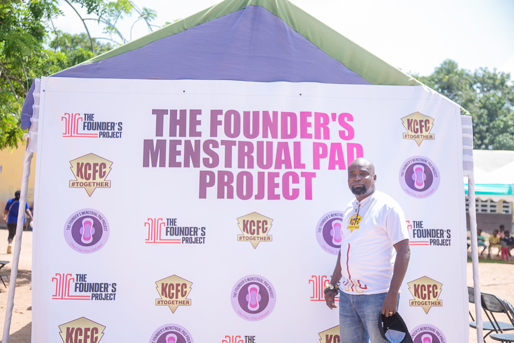 Kikis Court Fan Club supports Akrofu Community with sanitary pads